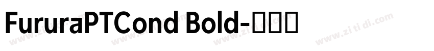 FururaPTCond Bold字体转换 FururaPTCond Bold字体转换